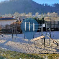 Воркаут площадка - Тржич - Calisthenics park "Pod gradom" ("Under the castle") - Tržič